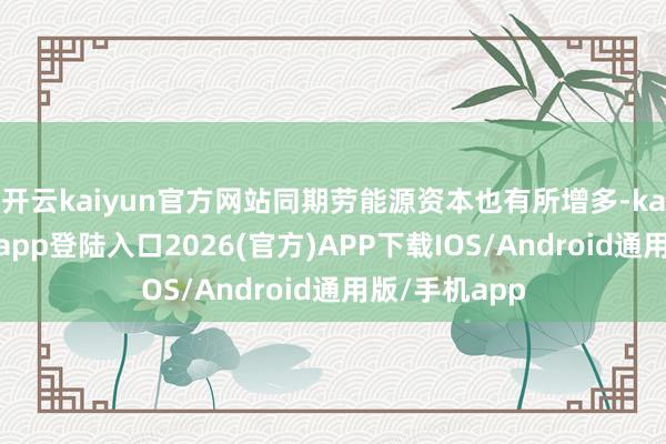 开云kaiyun官方网站同期劳能源资本也有所增多-kai云体育网页app登陆入口2026(官方)APP下载IOS/Android通用版/手机app
